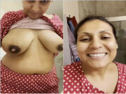 Desi Bahbhi Shows Milky Boobs