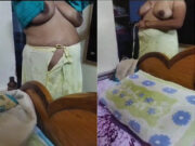 Desi Big Boob Bhabhi Wearing CLoths